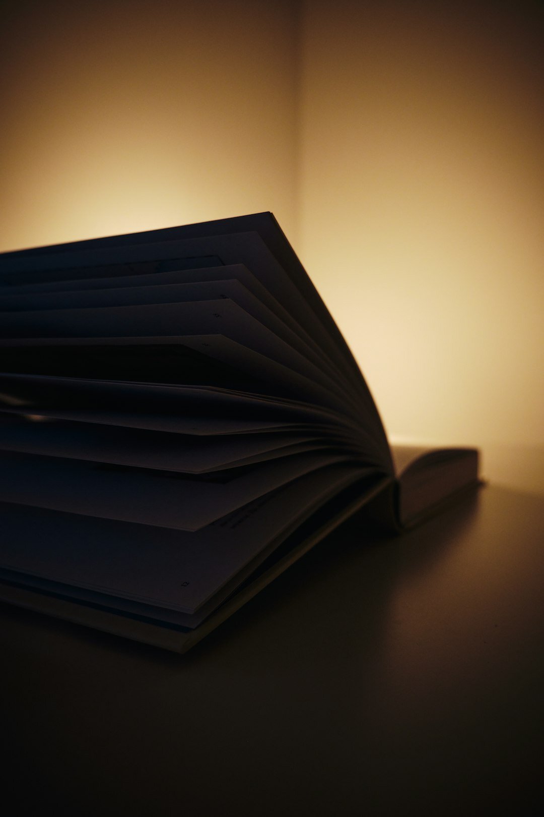 book pages turning at night