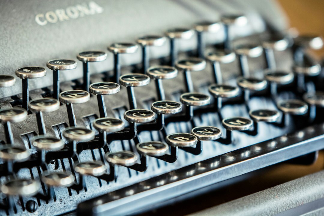 old typewriter keys